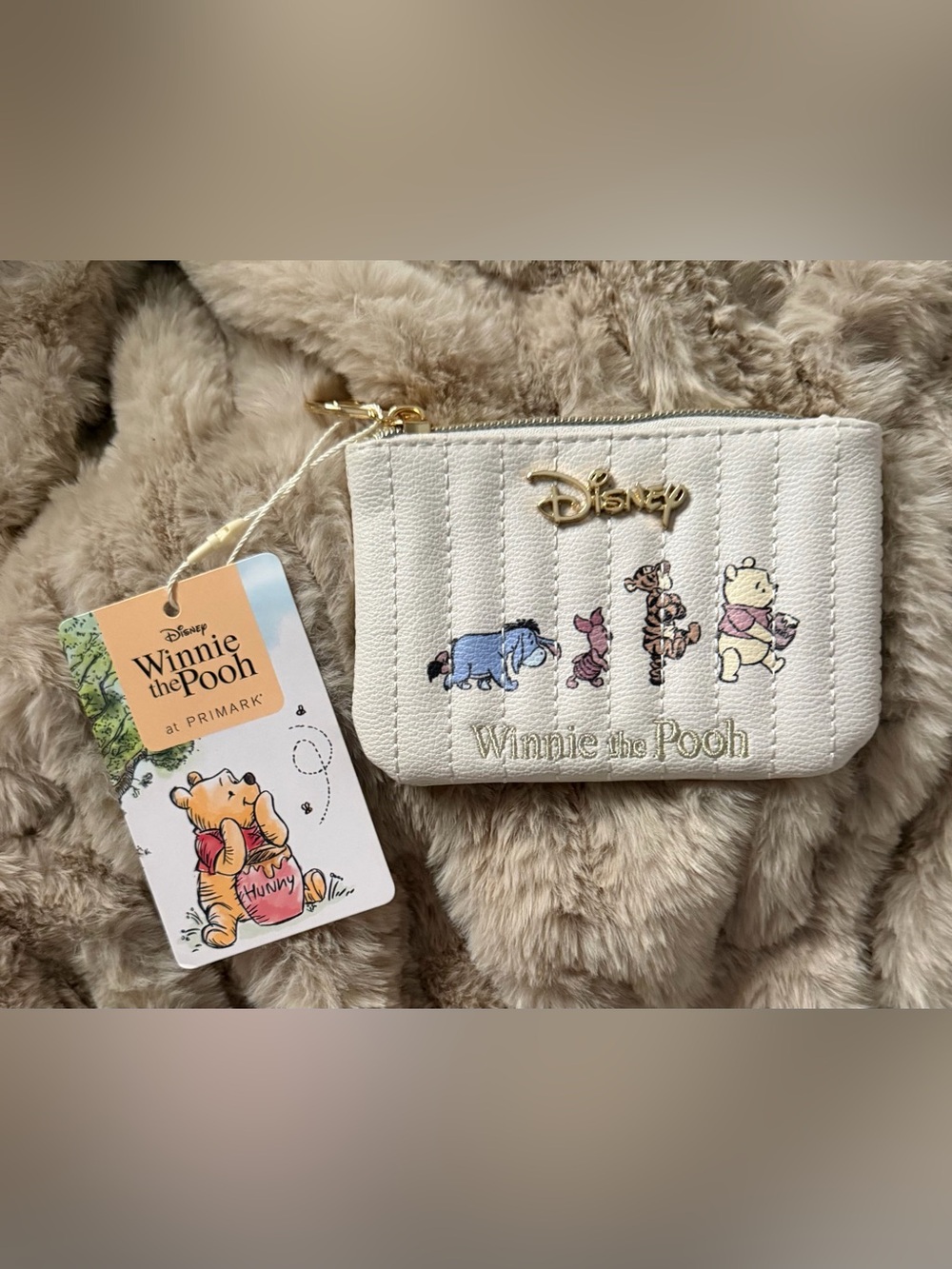 Primark Disney Winnie The Pooh Quilted Coin Purse New With Tags